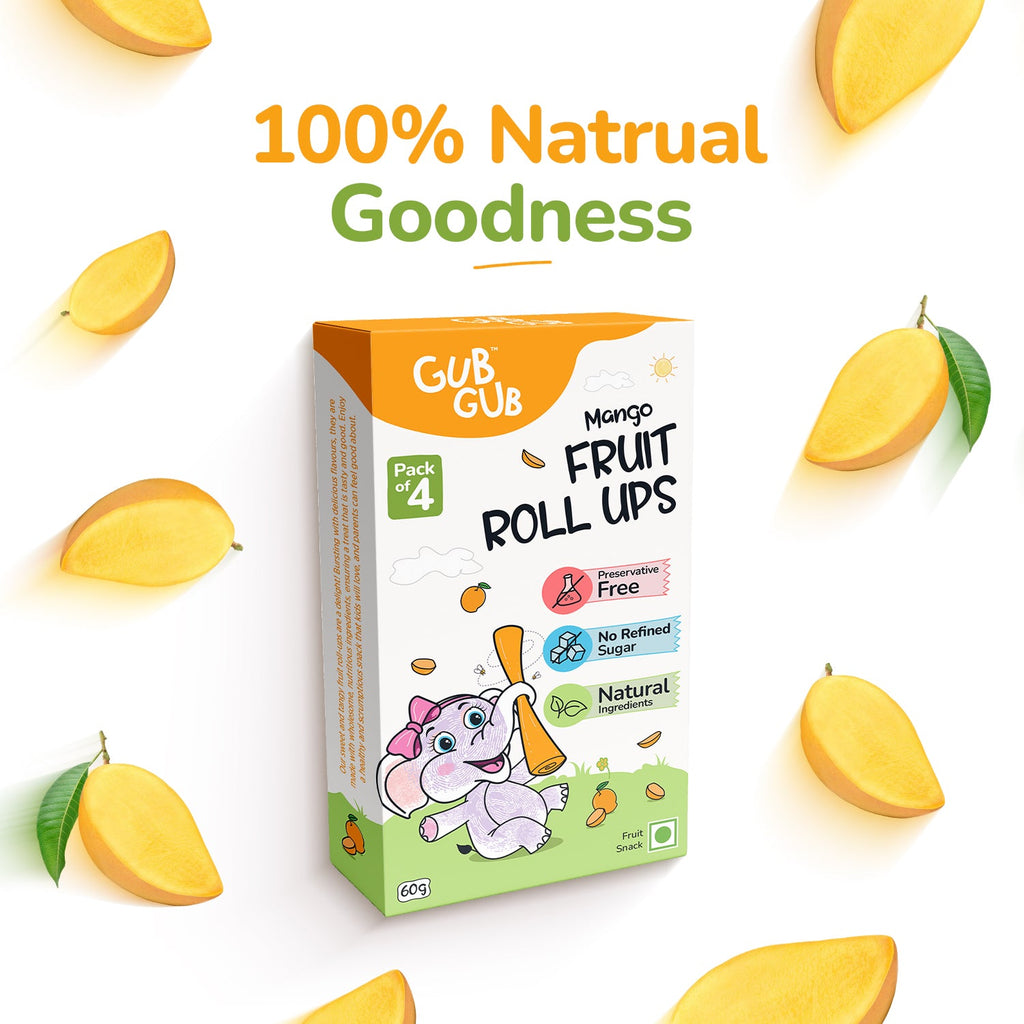 Mango Fruit Roll-Ups | Pack Of 4