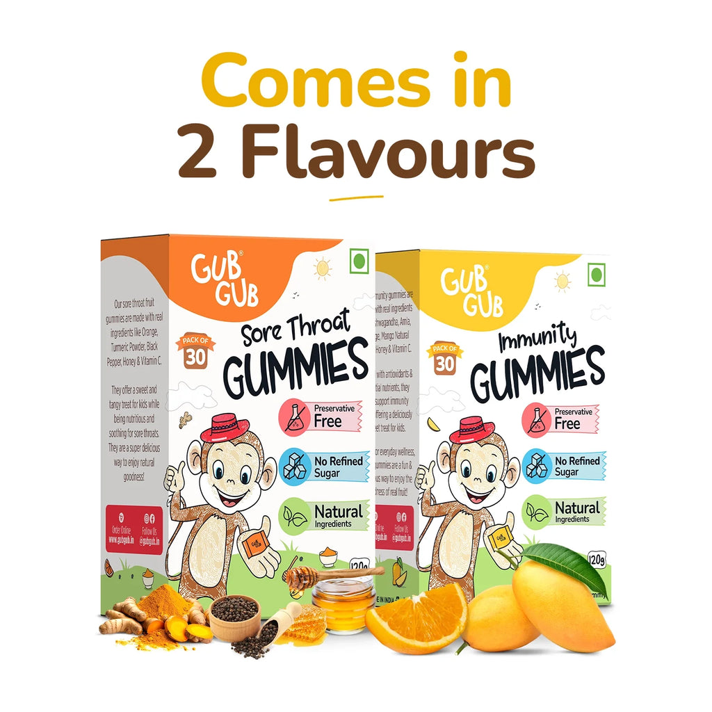 Combo Pack: Orange + Mango Gummies