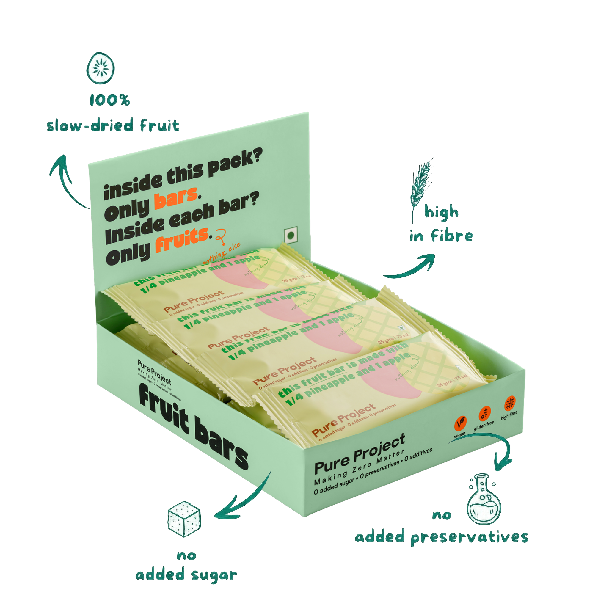 Pineapple Apple Fruit Bar