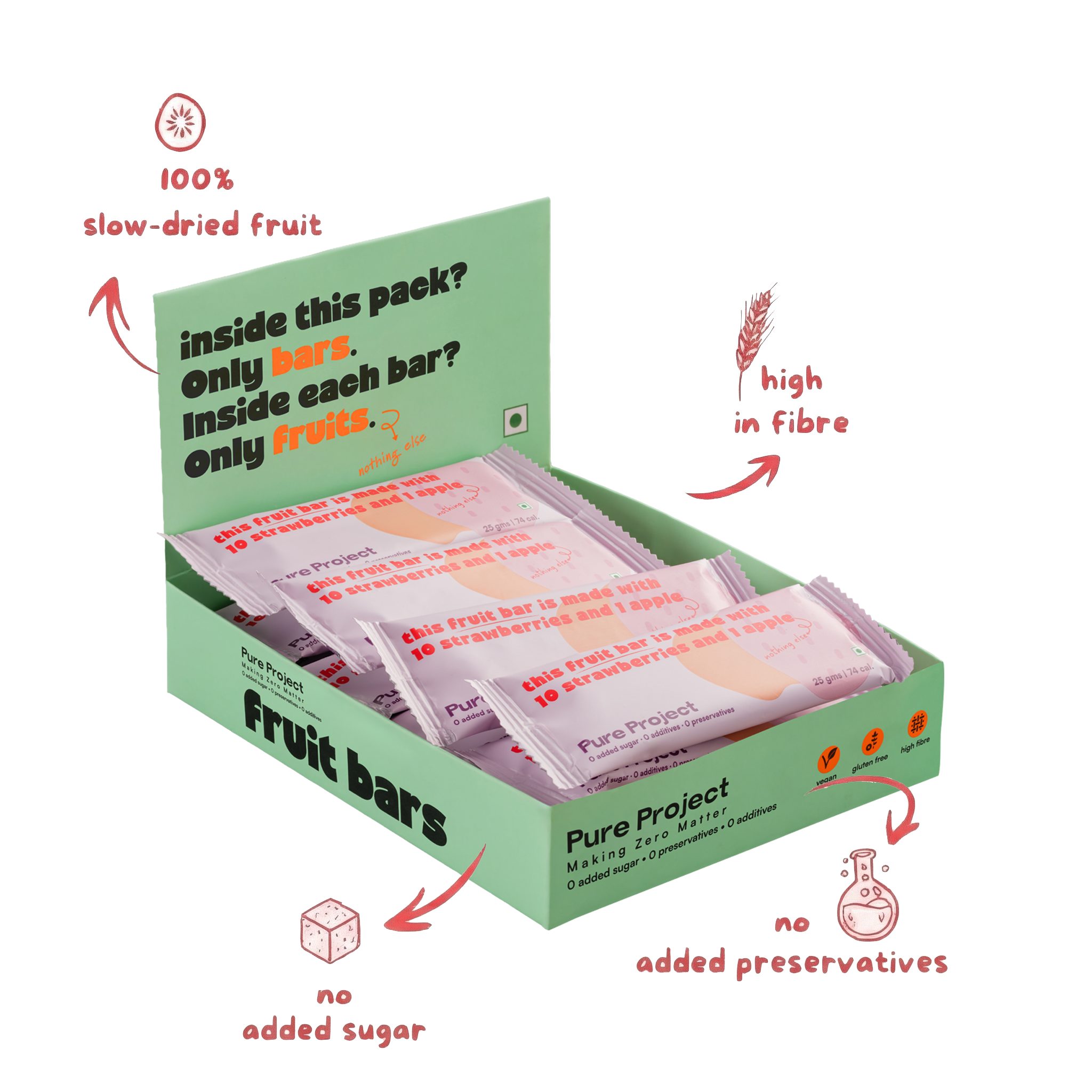 Strawberry Apple Fruit Bar