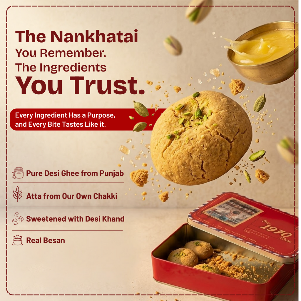 100% Besan Nankhatai Cookies