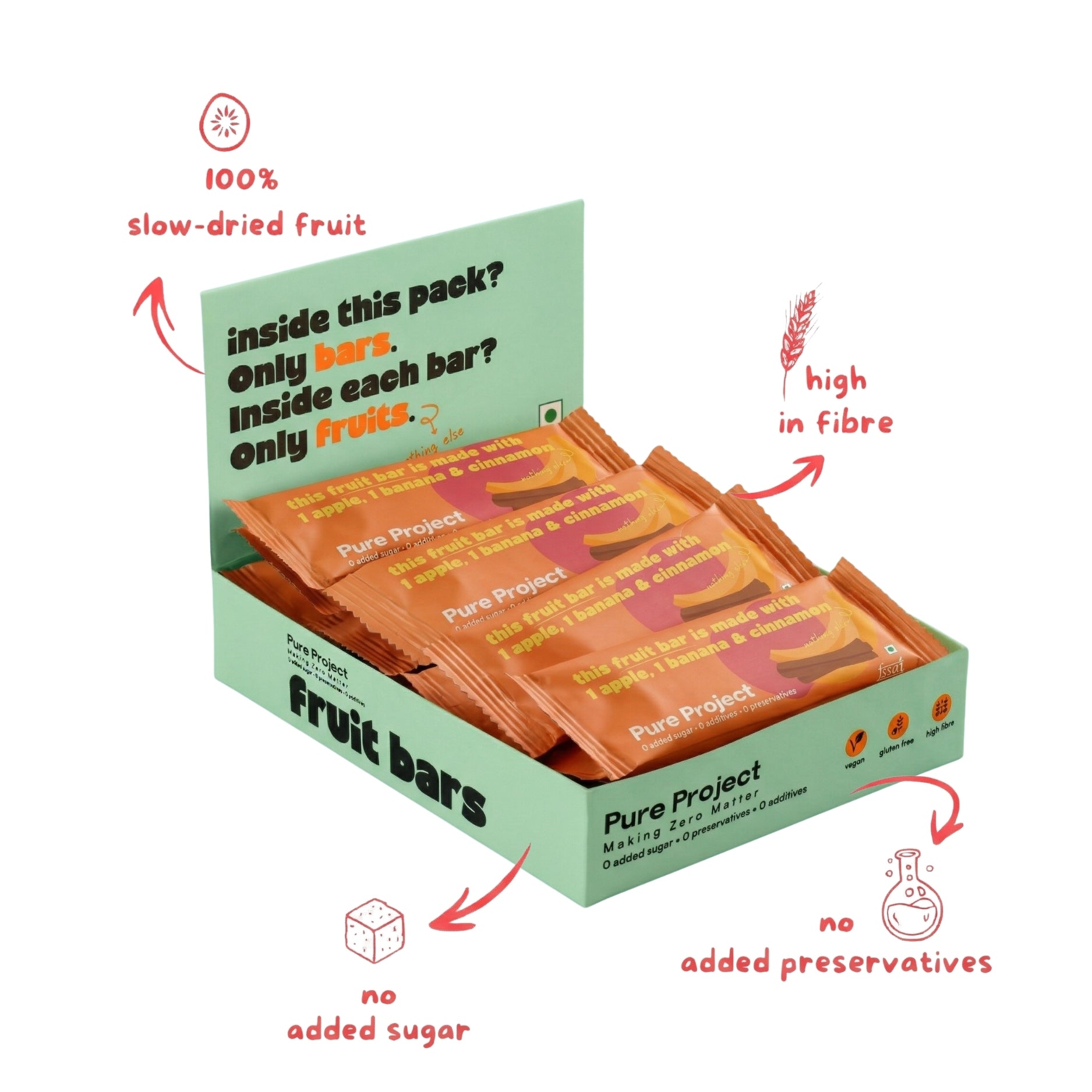 Apple Banana Cinnamon Fruit Bar