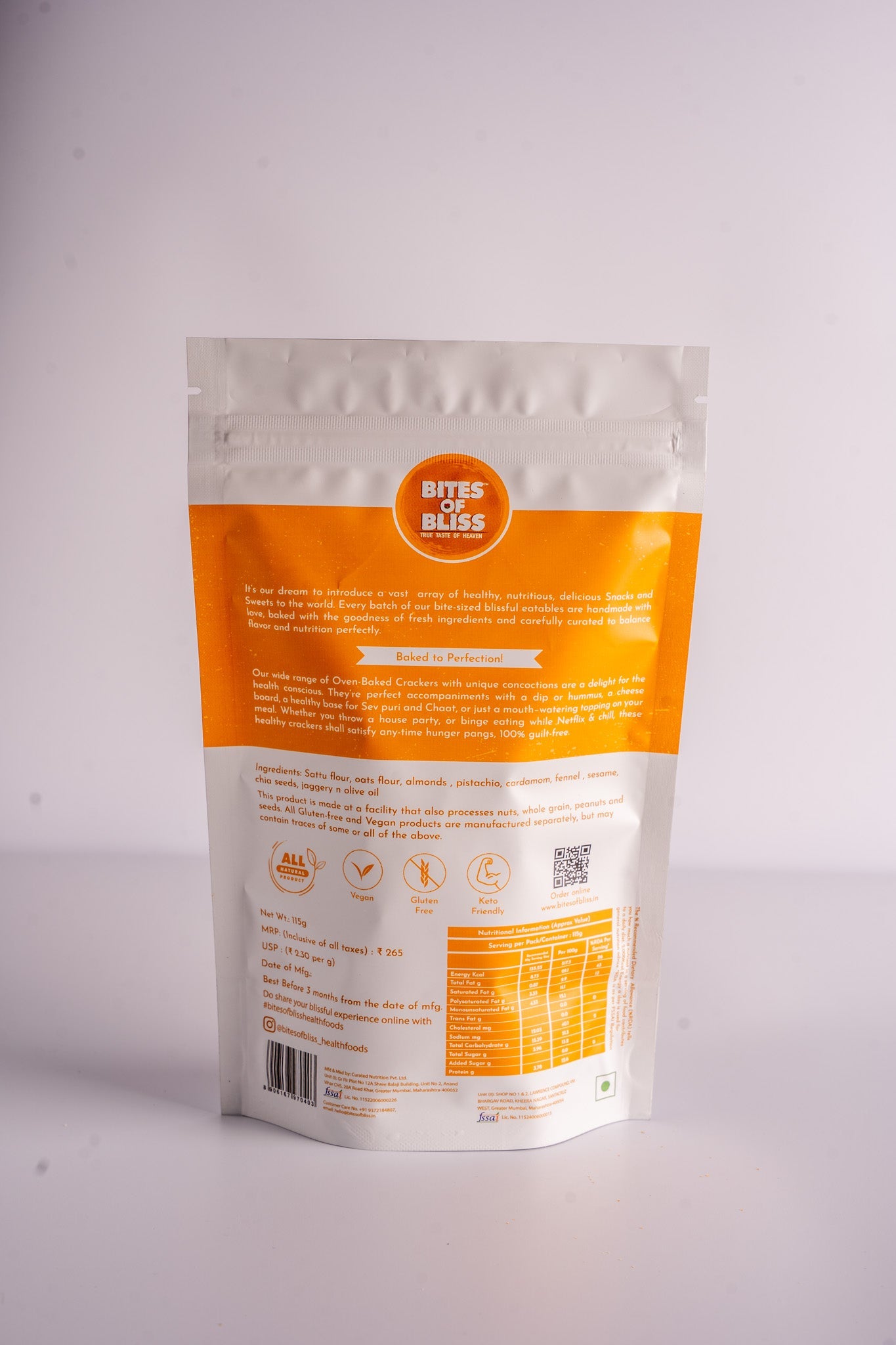 Sattu Almond Pistachio Hi-Protein Biscottis