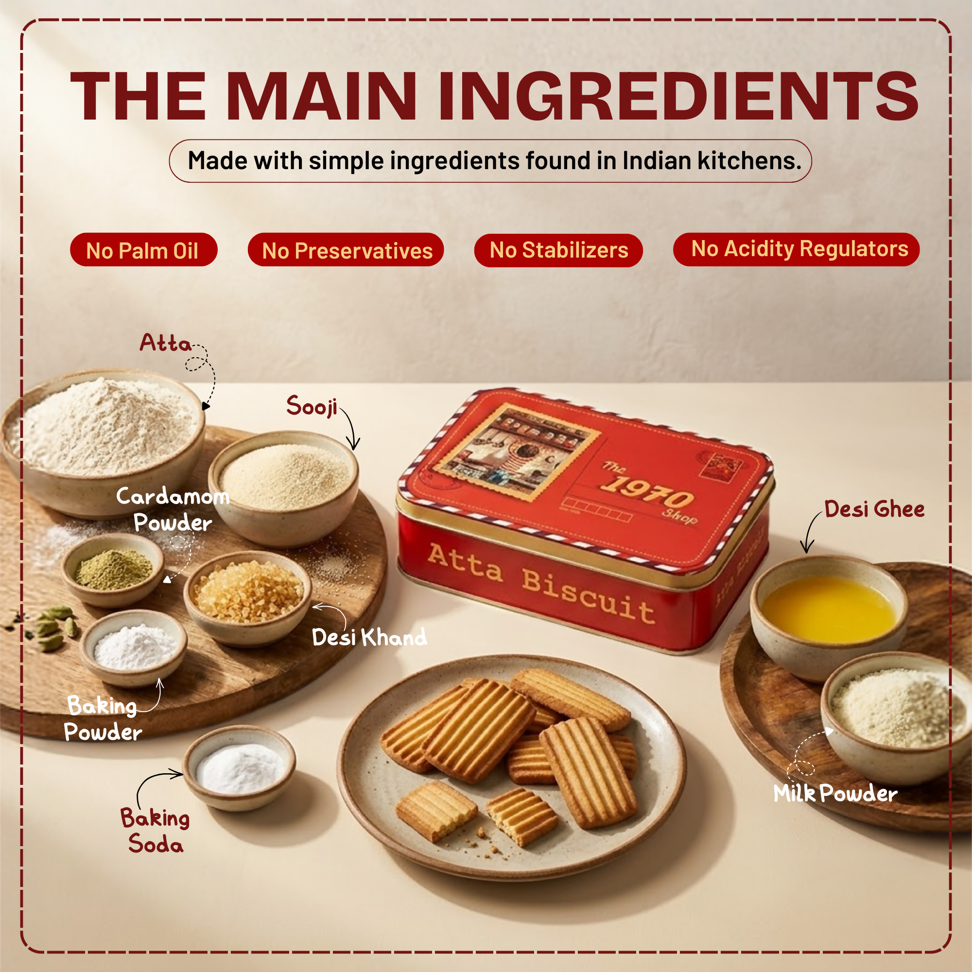 100% Atta Biscuit