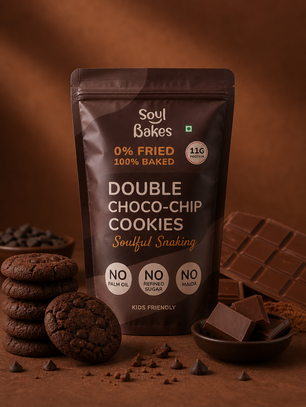 Double Choco-Chip Cookies- 200gms