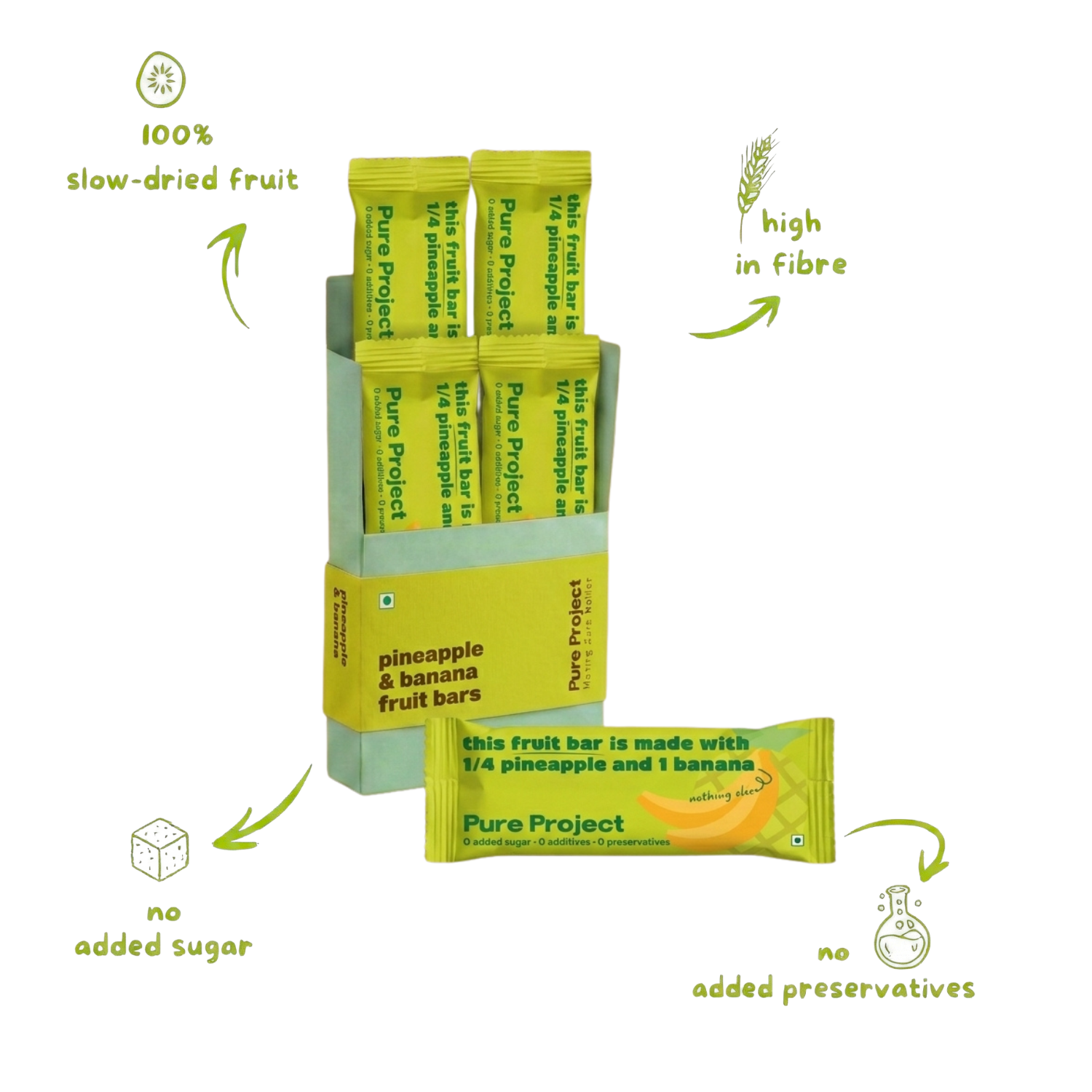 Pineapple Banana Fruit Bar