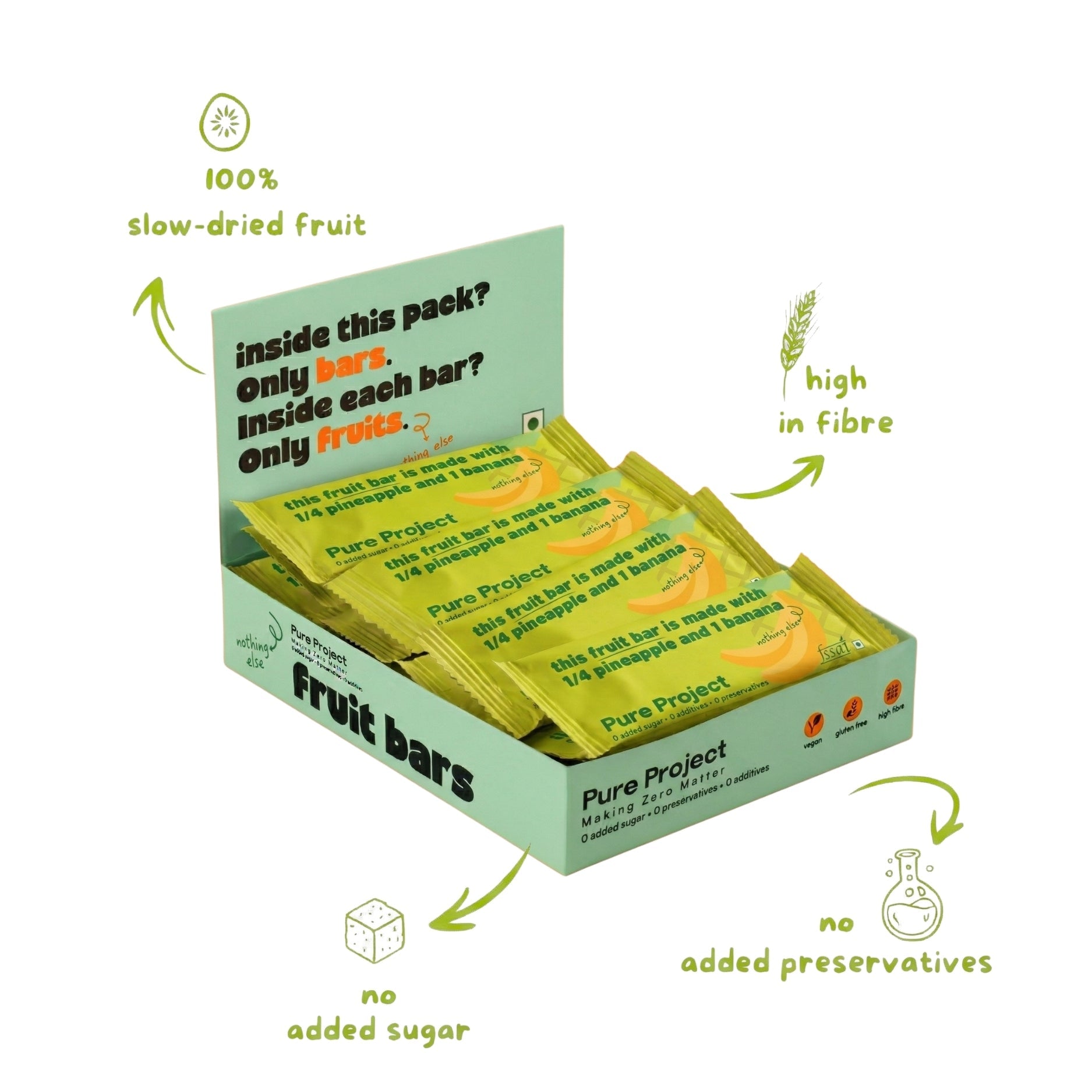 Pineapple Banana Fruit Bar