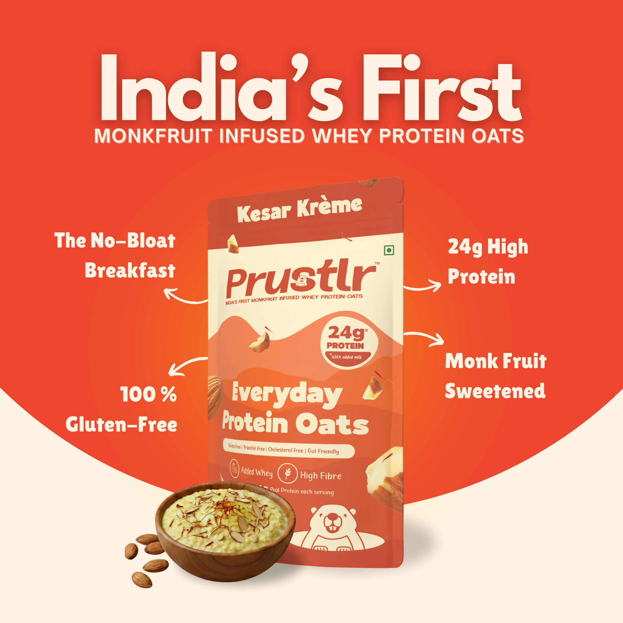 Everyday Protein Oats | Kesar Krème | Pack of 5