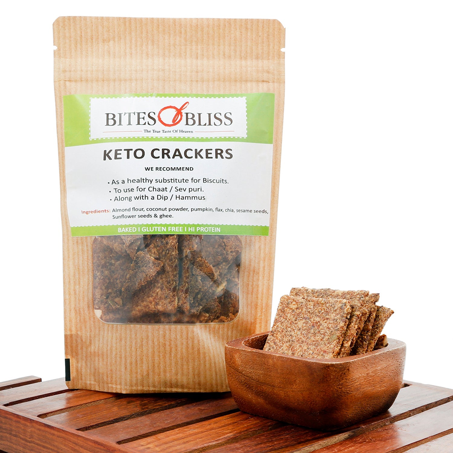 Keto Seedy Almond Crackers