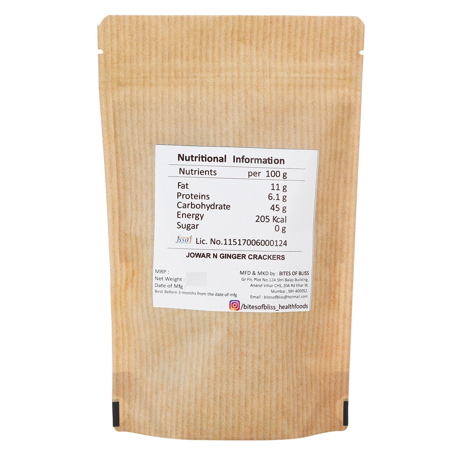 Jowar N Ginger Crackers