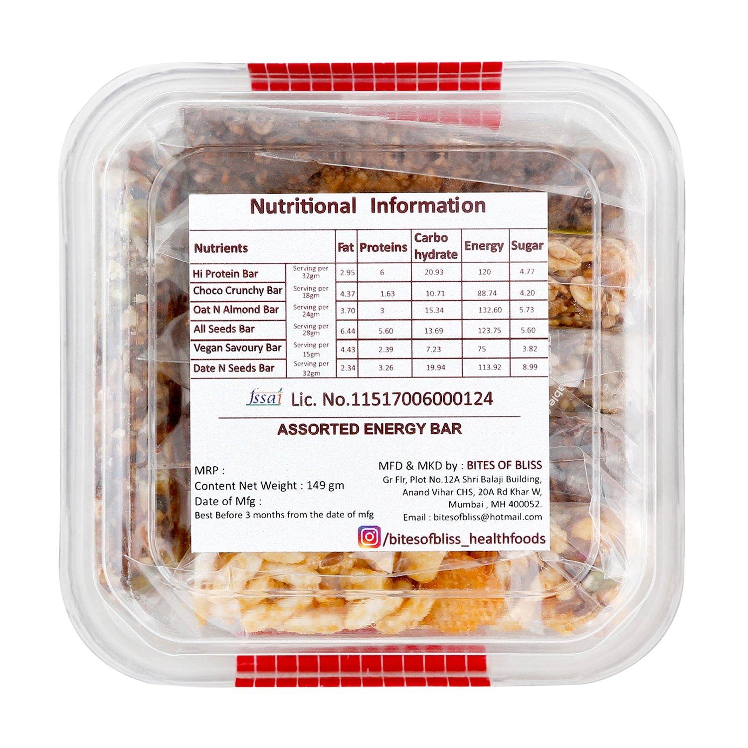 Assorted Energy Bars 6 PCS