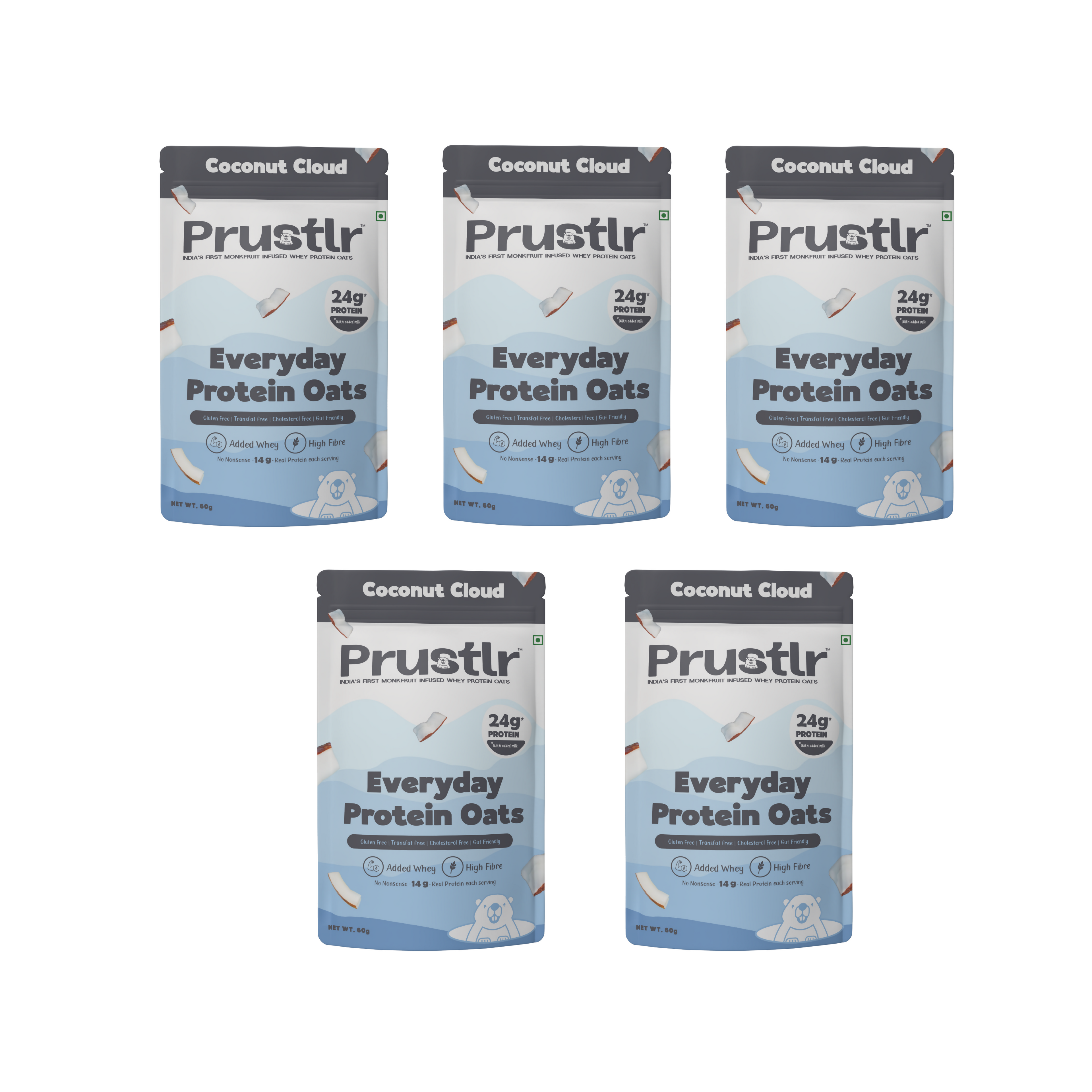 Everyday Protein Oats | Coconut Cloud | Pack of 5