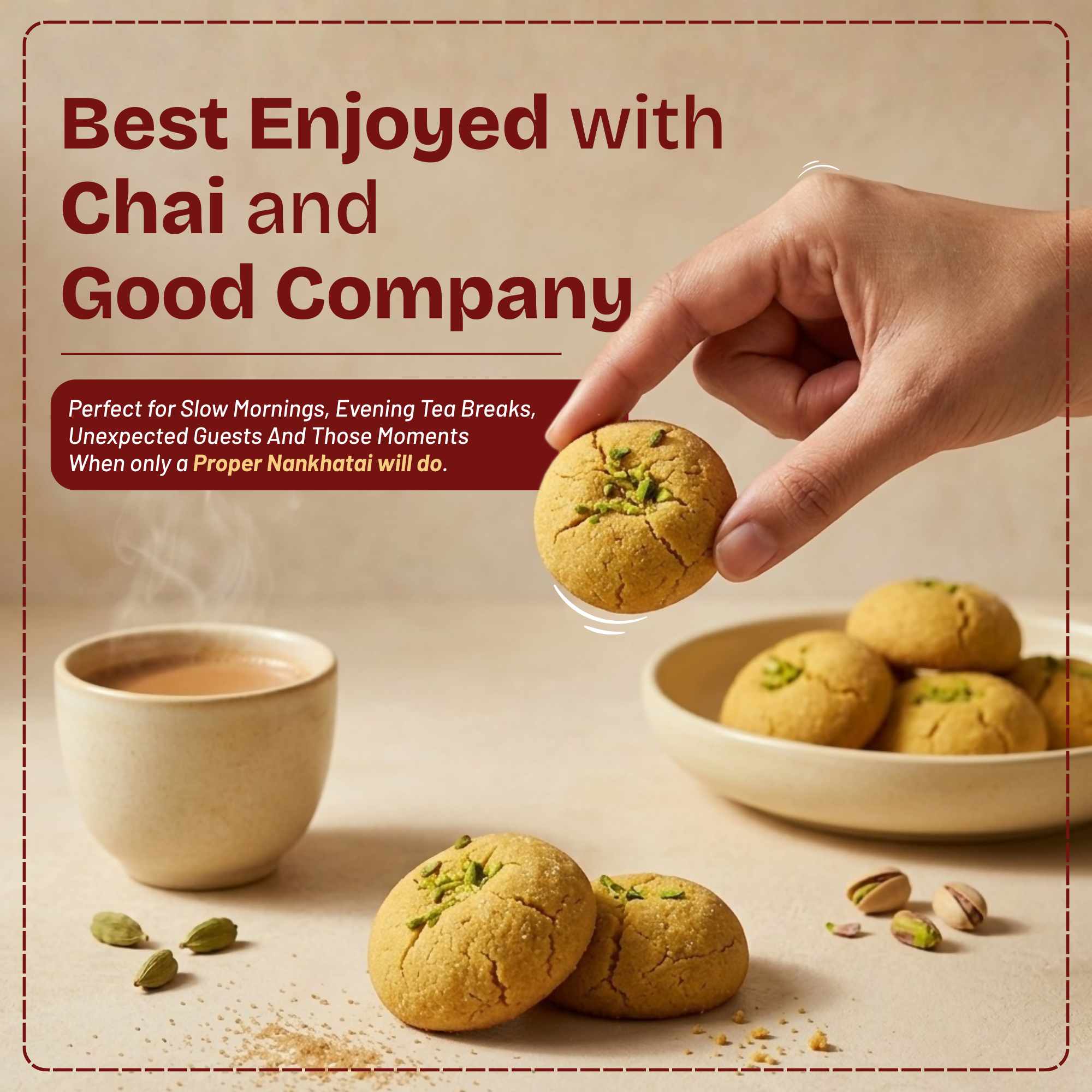 100% Besan Nankhatai Cookies