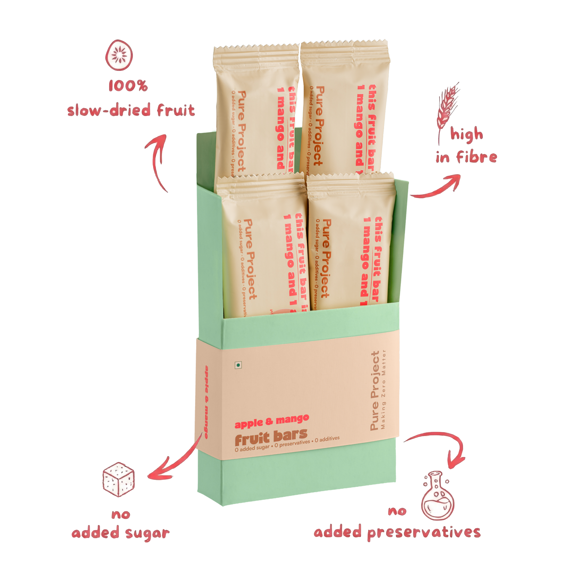 Mango Apple Fruit Bar