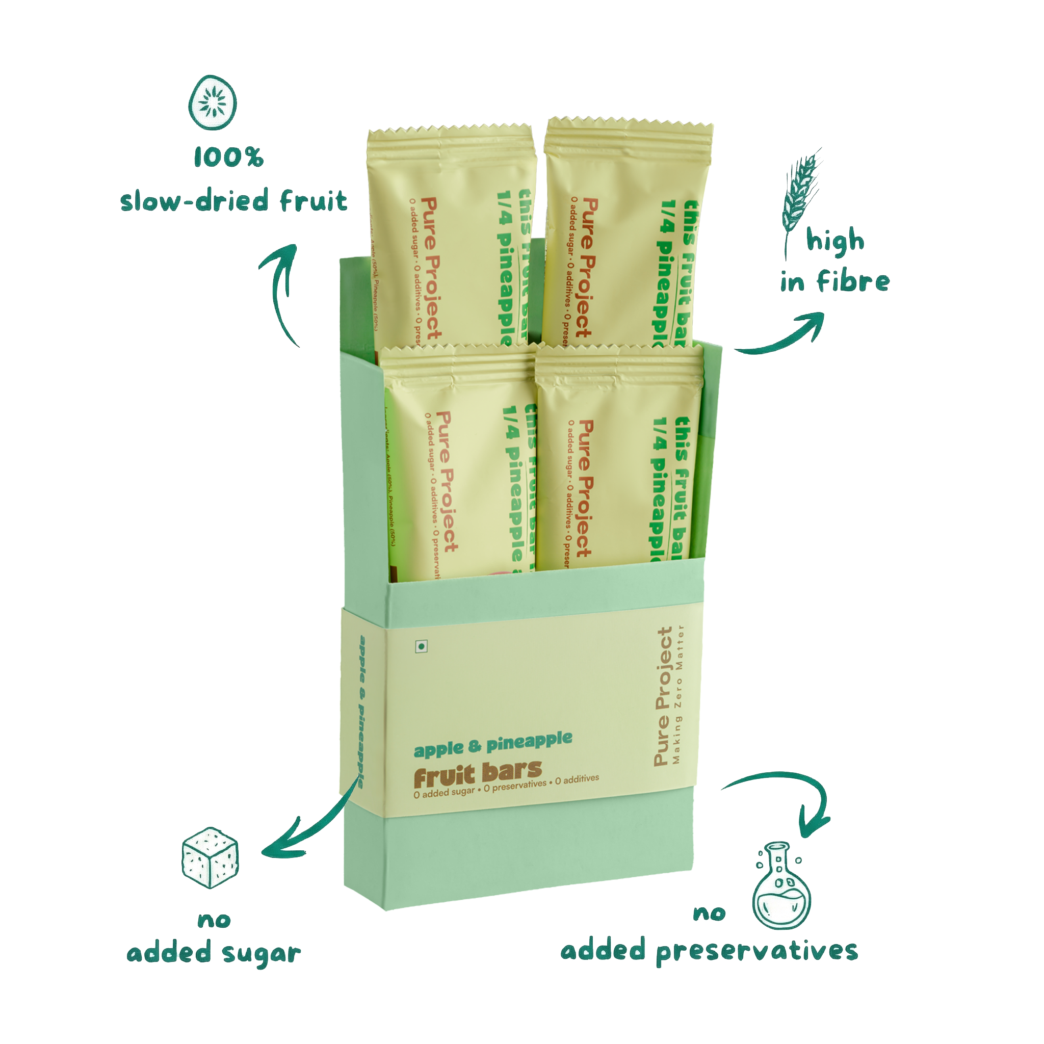 Pineapple Apple Fruit Bar