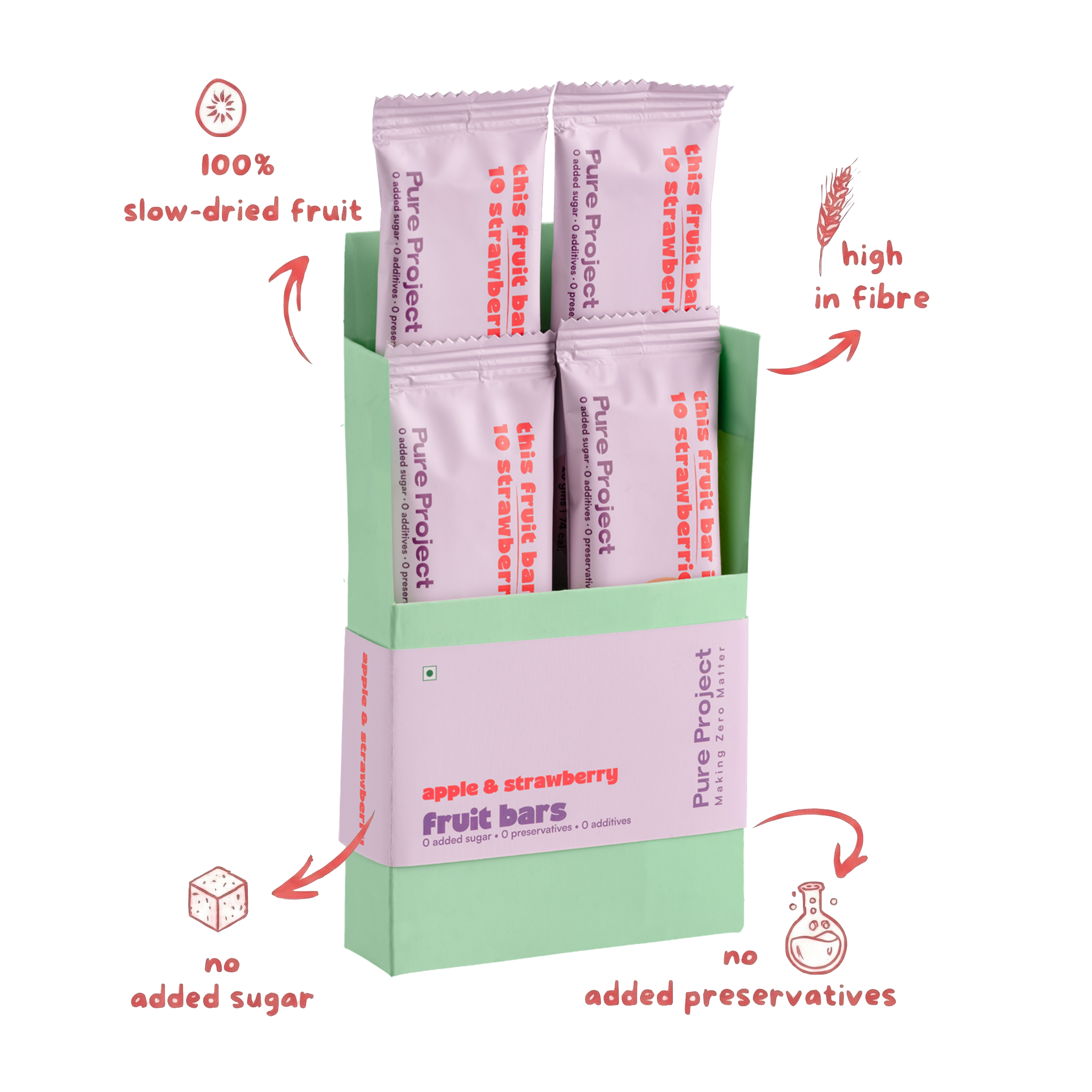 Strawberry Apple Fruit Bar