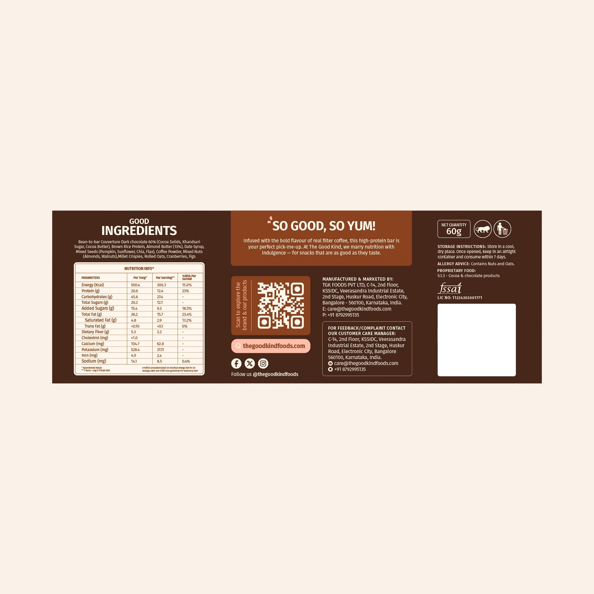Filter Coffee High Protein Bar