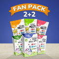 GubGub Fan - Pack of 4 (2 Fruit Roll Ups + 2 Fruit Melts)