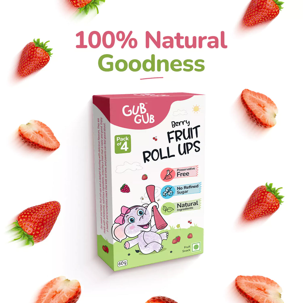 Berry Fruit Roll-Ups | Pack Of 4