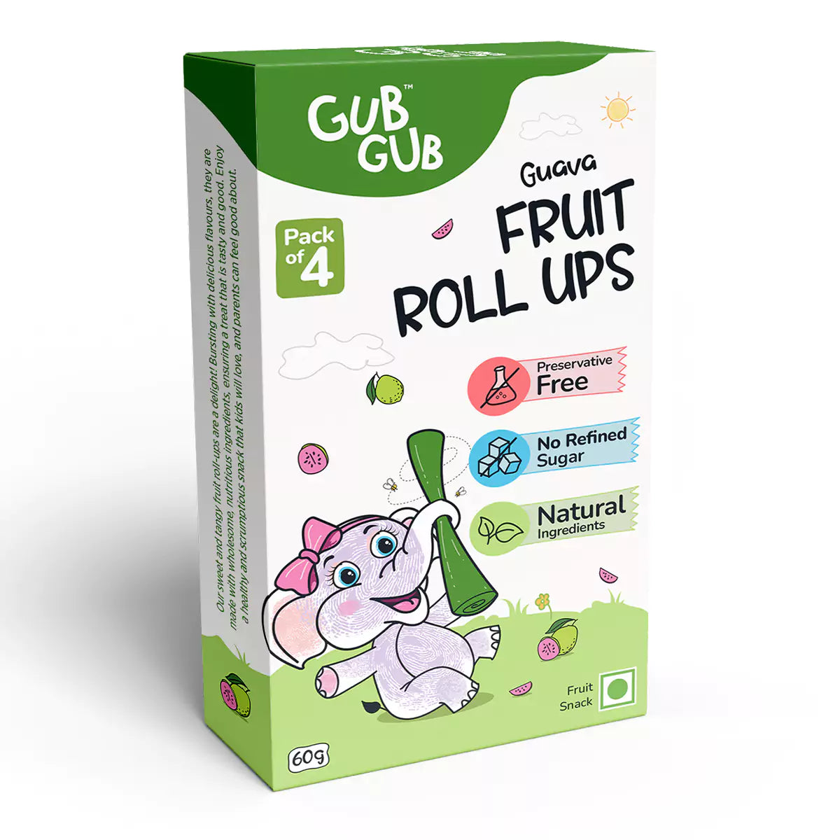 Guava Fruit Roll-Ups | Pack Of 4