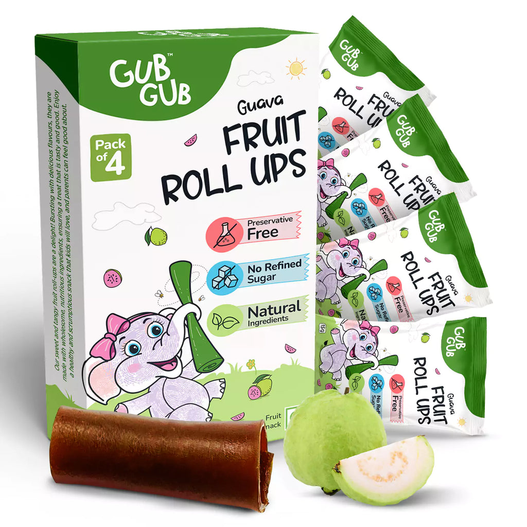 GubGub Fan - Pack of 4 (2 Fruit Roll Ups + 2 Fruit Melts)