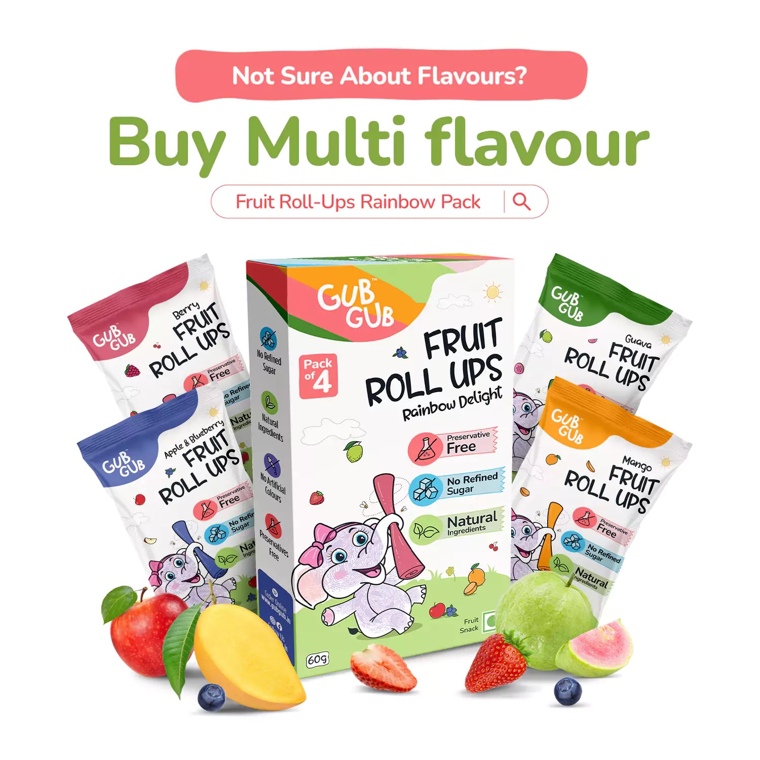 Guava Fruit Roll-Ups | Pack Of 4