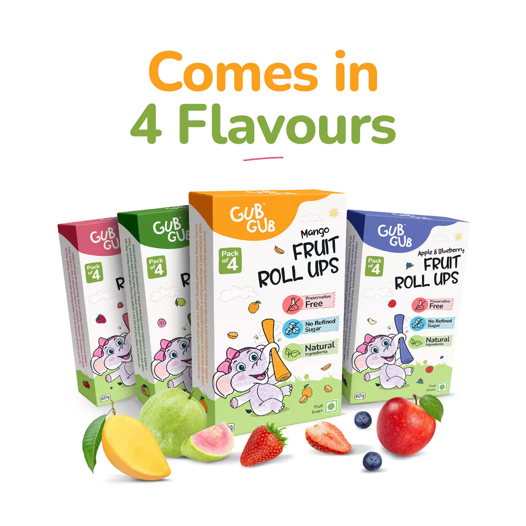 Mango Fruit Roll-Ups | Pack Of 4