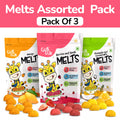 Melts Assorted Pack of 3 | Mango, Pineapple, Berries
