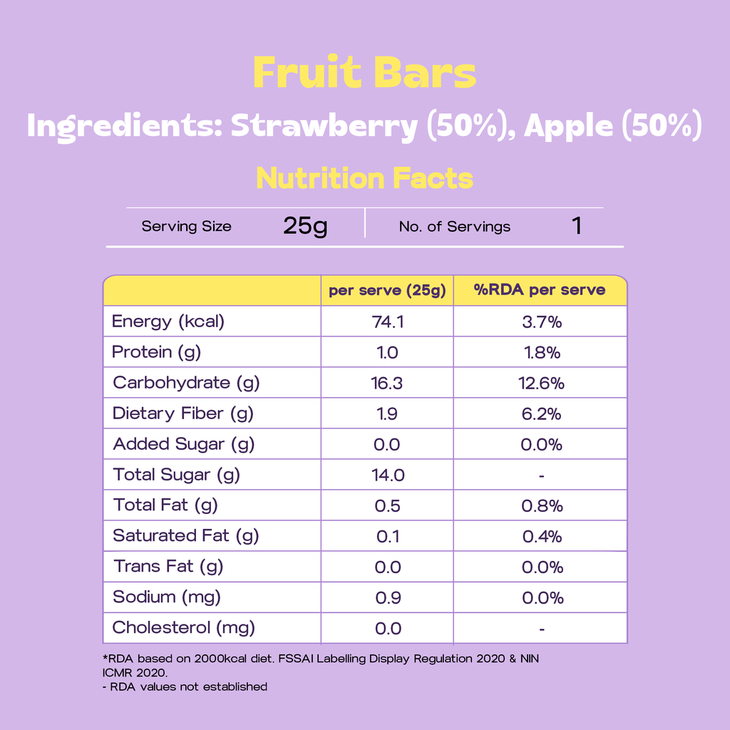 Strawberry Apple Fruit Bar